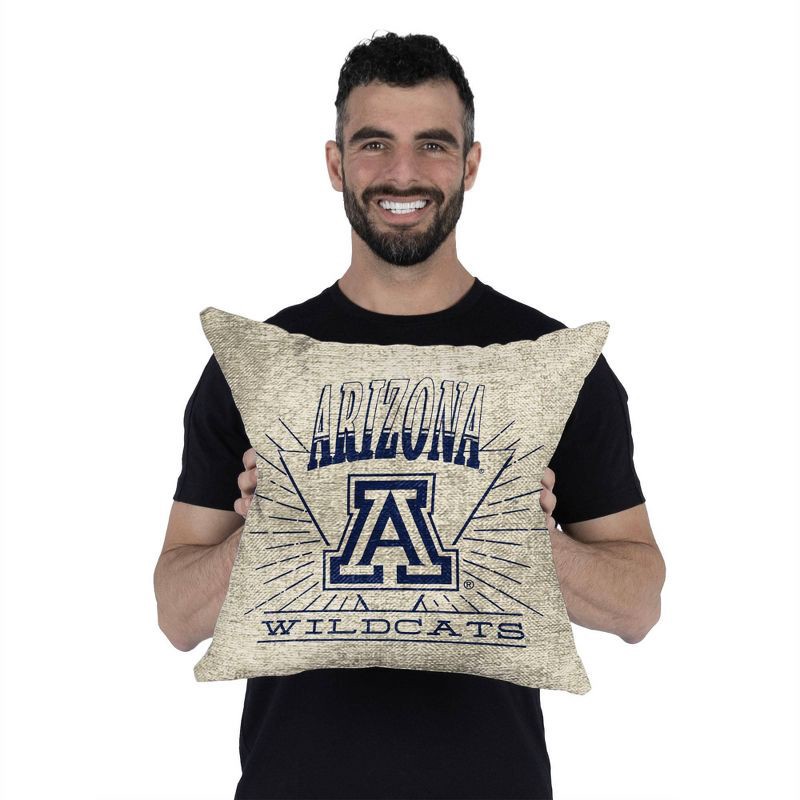 slide 4 of 5, NCAA Arizona Wildcats 26 x 26 Woven Tapestry Pillow, 1 ct