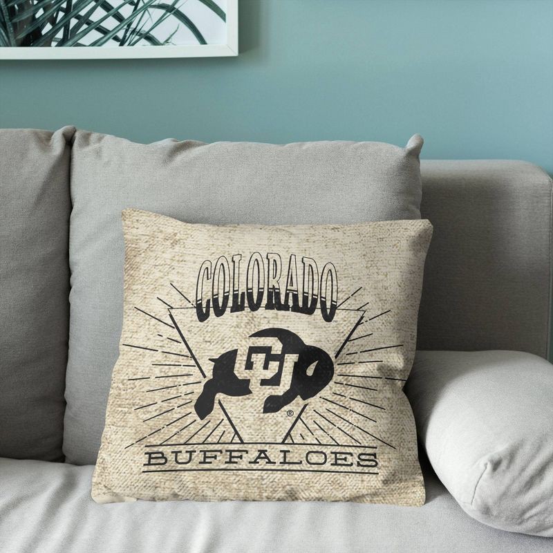 slide 3 of 5, NCAA Colorado Buffaloes 26 x 26 Woven Tapestry Pillow, 1 ct