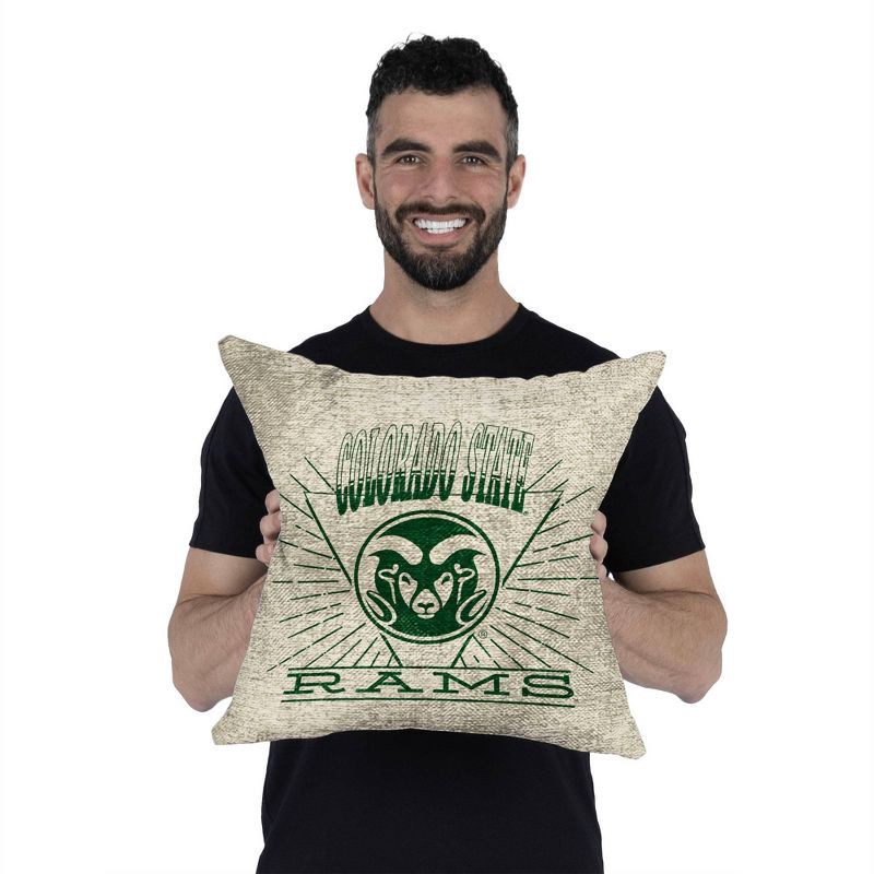 slide 4 of 5, NCAA Colorado State Rams 26 x 26 Woven Tapestry Pillow, 1 ct