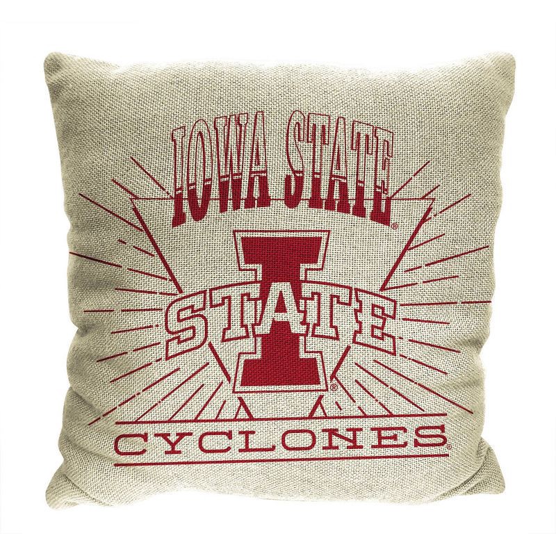 slide 1 of 5, NCAA Iowa State Cyclones 26 x 26 Woven Tapestry Pillow, 1 ct