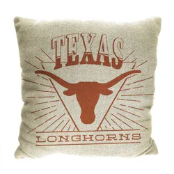 NCAA Texas Longhorns 26 x 26 Woven Tapestry Pillow