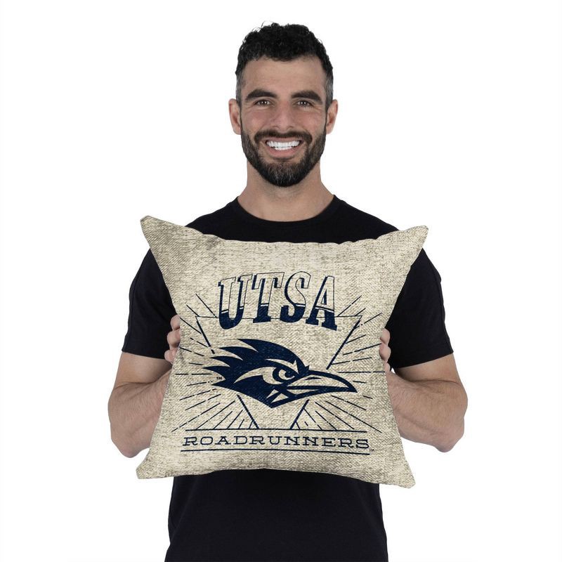slide 4 of 5, NCAA UTSA Roadrunners 26 x 26 Woven Tapestry Pillow, 1 ct