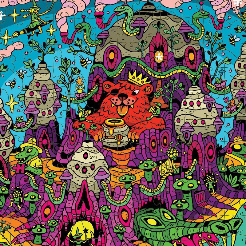 slide 3 of 7, Magic Puzzle Company The Drippy Trip Jigsaw Puzzle - 1000pc: Paper Collage for Memory & Motor Skills Development, 1000 ct