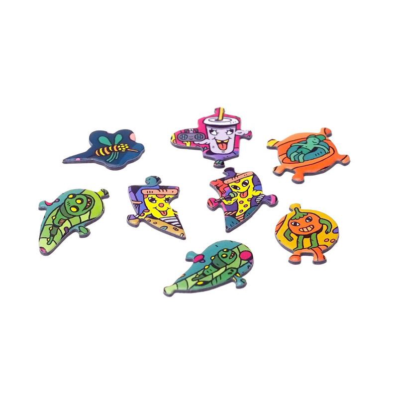 slide 6 of 7, Magic Puzzle Company The Drippy Trip Jigsaw Puzzle - 1000pc: Paper Collage for Memory & Motor Skills Development, 1000 ct