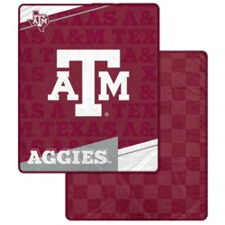 NCAA Texas A&M Aggies Diagonal Ghost Checker Double Sided Blanket