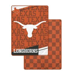 NCAA Texas Longhorns Diagonal Ghost Checker Double Sided Blanket