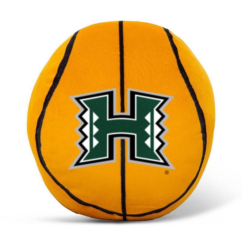 slide 3 of 3, NCAA Hawaii Rainbow Warriors 8" Round Mascot Pillow, 1 ct