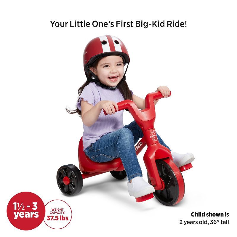 slide 3 of 8, Radio Flyer Lil' Flyer Tricycle for Toddlers and Kids' - Red, 1 ct