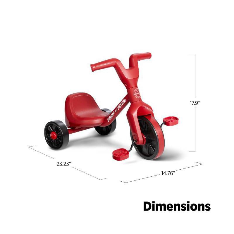 slide 4 of 8, Radio Flyer Lil' Flyer Tricycle for Toddlers and Kids' - Red, 1 ct