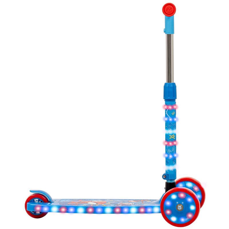 slide 12 of 12, Huffy Spidey and His Amazing Friend 3-Wheel Scooter with LED Lights - Blue, 1 ct