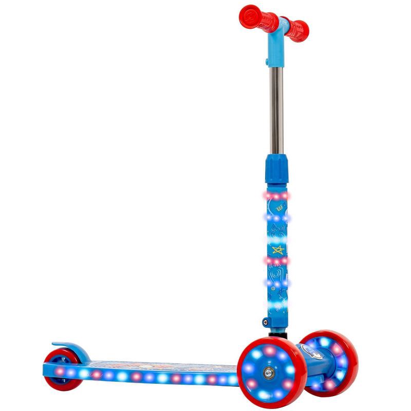 slide 6 of 12, Huffy Spidey and His Amazing Friend 3-Wheel Scooter with LED Lights - Blue, 1 ct