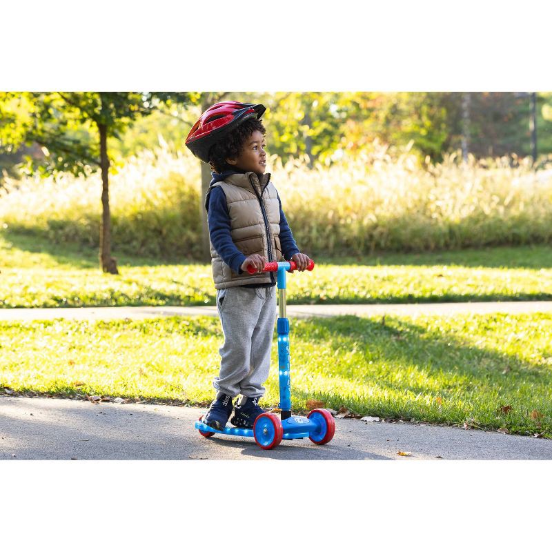 slide 6 of 12, Huffy Spidey and His Amazing Friend 3-Wheel Scooter with LED Lights - Blue, 1 ct