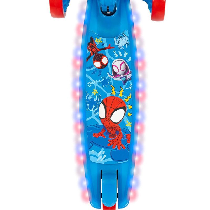 slide 8 of 12, Huffy Spidey and His Amazing Friend 3-Wheel Scooter with LED Lights - Blue, 1 ct