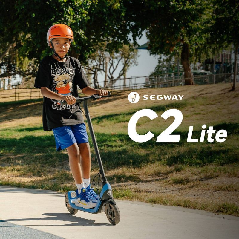 slide 11 of 12, Segway C2 Lite Kids Electric Scooter 9.9 mph Max Speed and 5.9 mi Max Range - Blue, 1 ct
