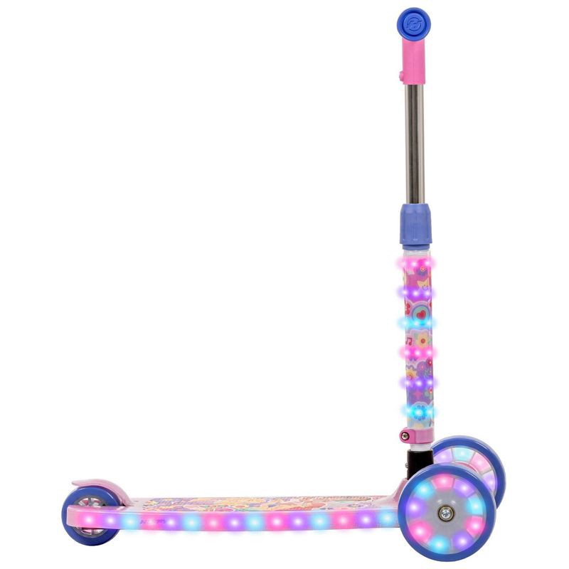 slide 12 of 12, Huffy Disney Princess 3-Wheel Scooter with LED Lights - Pink/Purple, 1 ct