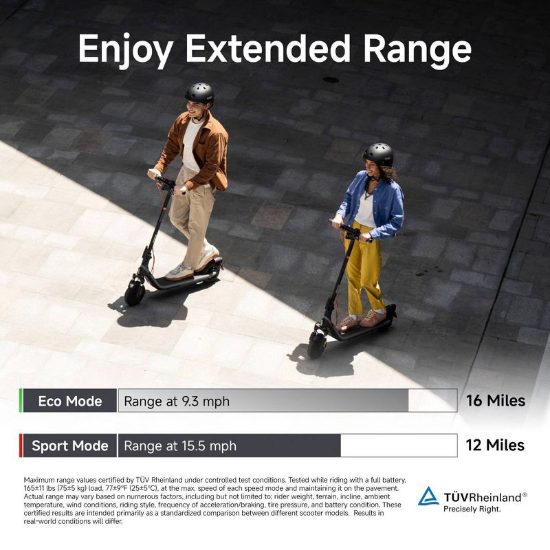 slide 5 of 13, Segway E2 Plus II Teens and Adults Electric Scooter 15 mph Max Speed and 16 mi Max Range - Black, 1 ct