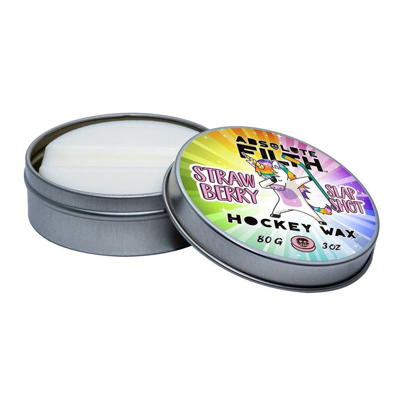 slide 2 of 4, Absolute Filth 3'' Strawberry Slapshot Hockey Stick - Light Off-White, 1 ct