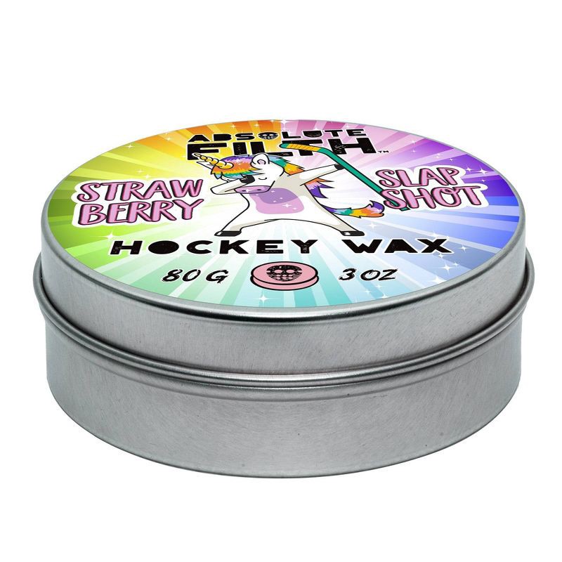 slide 3 of 4, Absolute Filth 3'' Strawberry Slapshot Hockey Stick - Light Off-White, 1 ct