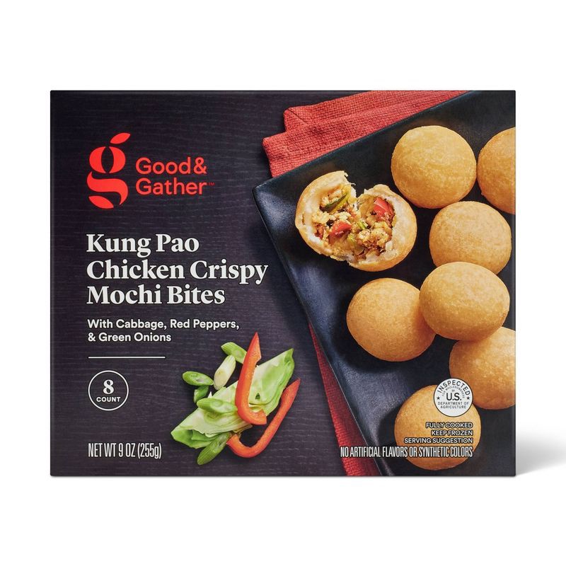 slide 1 of 4, Frozen Kung Pao Chicken Crispy Mochi Bites - 8.7oz/8ct - Good & Gather™, 8.7 oz, 8 ct