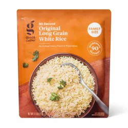 Family Size Microwavable Original Long Grain White Rice - 17.3oz - Good & Gather™