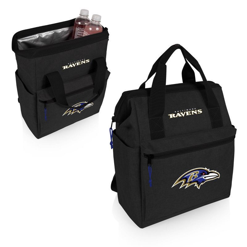 slide 3 of 3, NFL Baltimore Ravens Insulated Cooler Backpack, 1 ct