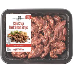 Custom Made Meals Fresh Chili Crisp Beef Sirloin Strips - 16oz