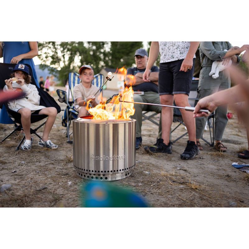 slide 5 of 5, Solo Stove Bonfire 19.5" Smokeless Firepit and Stand Stainless Steel, 1 ct