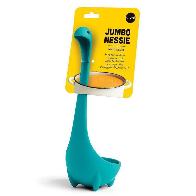 slide 2 of 5, Ototo Holiday Gift Silicone Jumbo Nessie Loch Ness Ladle Turquoise, 1 ct
