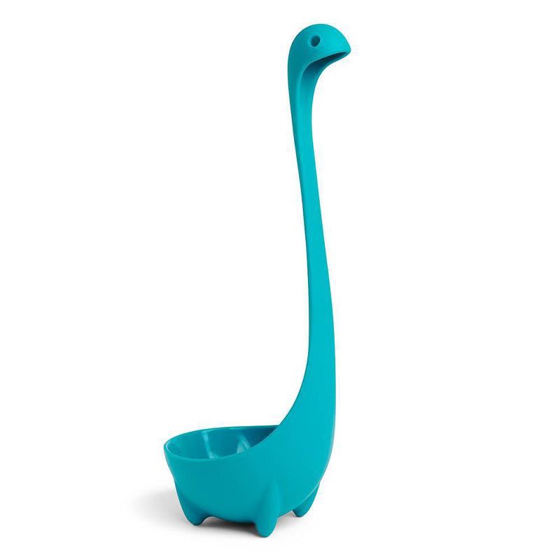 slide 1 of 5, Ototo Holiday Gift Silicone Jumbo Nessie Loch Ness Ladle Turquoise, 1 ct