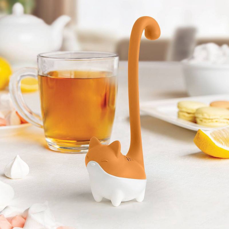 slide 3 of 5, Ototo Holiday Gift Silicone Louie Cat Tea Infuse White/ Black, 1 ct