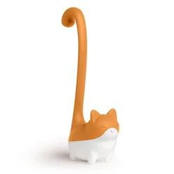 Ototo Holiday Gift Silicone Louie Cat Tea Infuse White/ Black