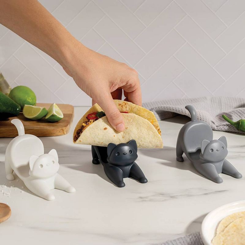slide 3 of 5, Ototo Holiday Gift Plastic Catos Cat Taco Holder Food Safe, 1 ct