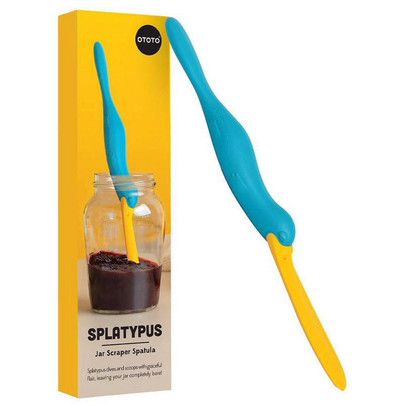slide 2 of 5, Ototo Holiday Gift Silicone Splatypus Jar Spatula Scraper, 1 ct
