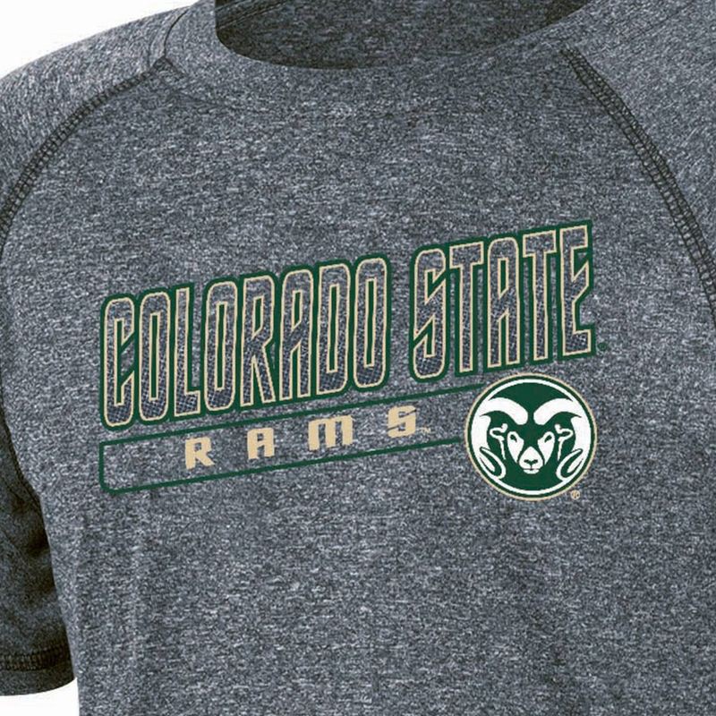 slide 3 of 3, NCAA Colorado State Rams Boys' Gray Poly T-Shirt - XS, 1 ct