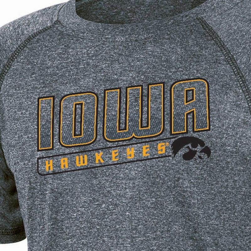 slide 2 of 3, NCAA Iowa Hawkeyes Boys' Gray Poly T-Shirt - XL, 1 ct