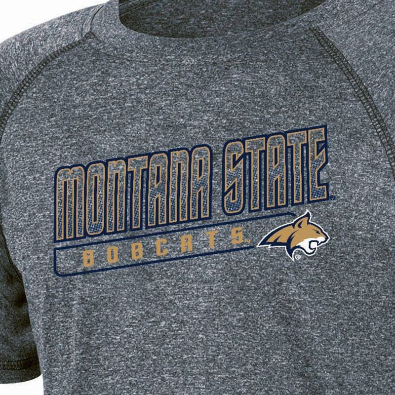 slide 3 of 3, NCAA Montana State Bobcats Boys' Gray Poly T-Shirt - XS, 1 ct