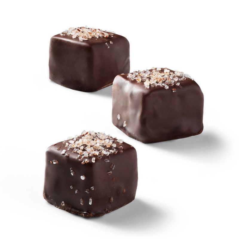 slide 3 of 3, Dark Chocolate Peanut Butter Bites with Sea Salt - 7.87oz - Favorite Day™, 7.87 oz