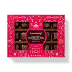 Dark Chocolate Peanut Butter Bites with Sea Salt - 7.87oz - Favorite Day™