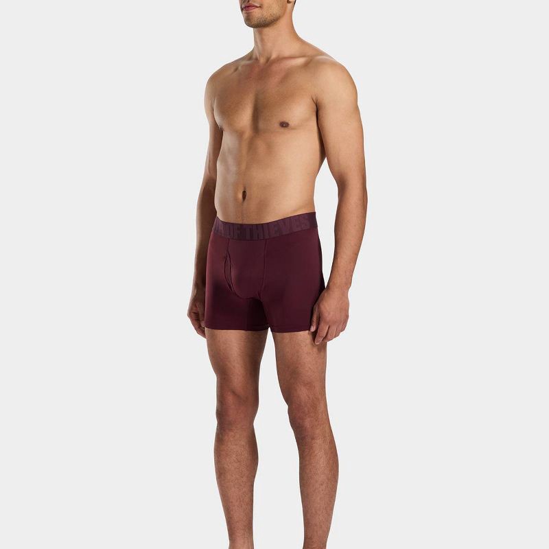 slide 3 of 5, Pair of Thieves Men's Boxer Briefs 2pk - Dark Red M, 2 ct