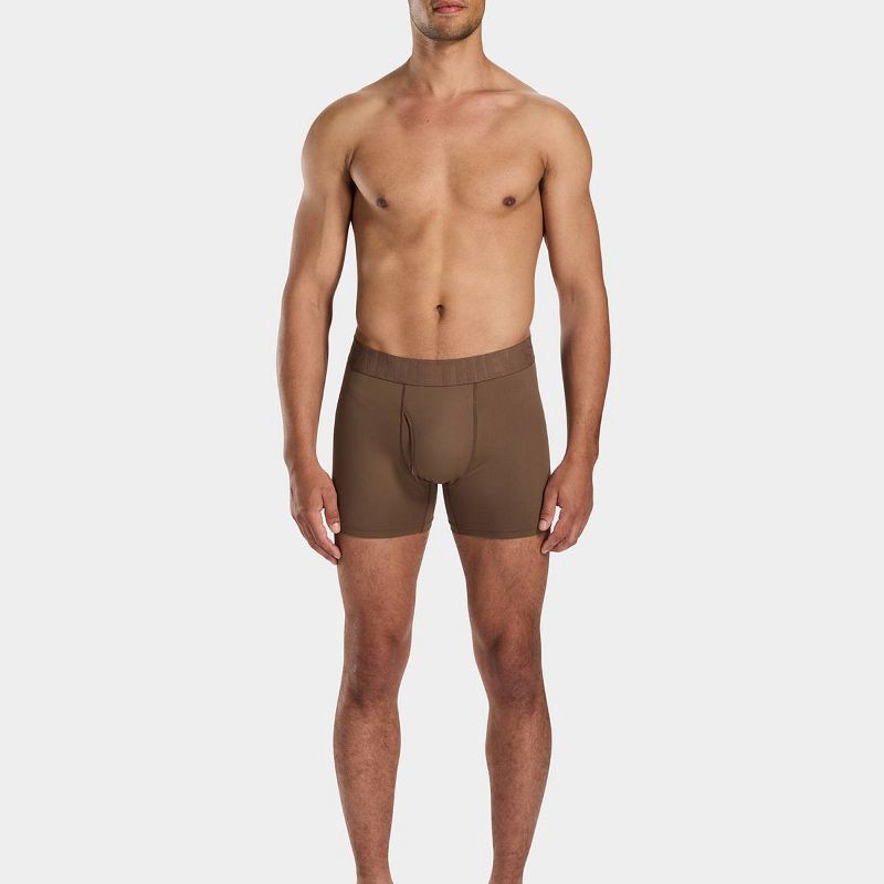 slide 2 of 5, Pair of Thieves Men's Boxer Briefs 2pk - Brown L, 2 ct