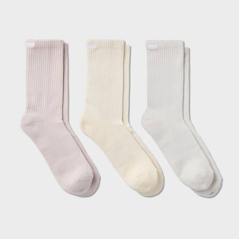 slide 5 of 5, Pair of Thieves Men's Crew Socks 3pk - Blush 6-12, 3 ct