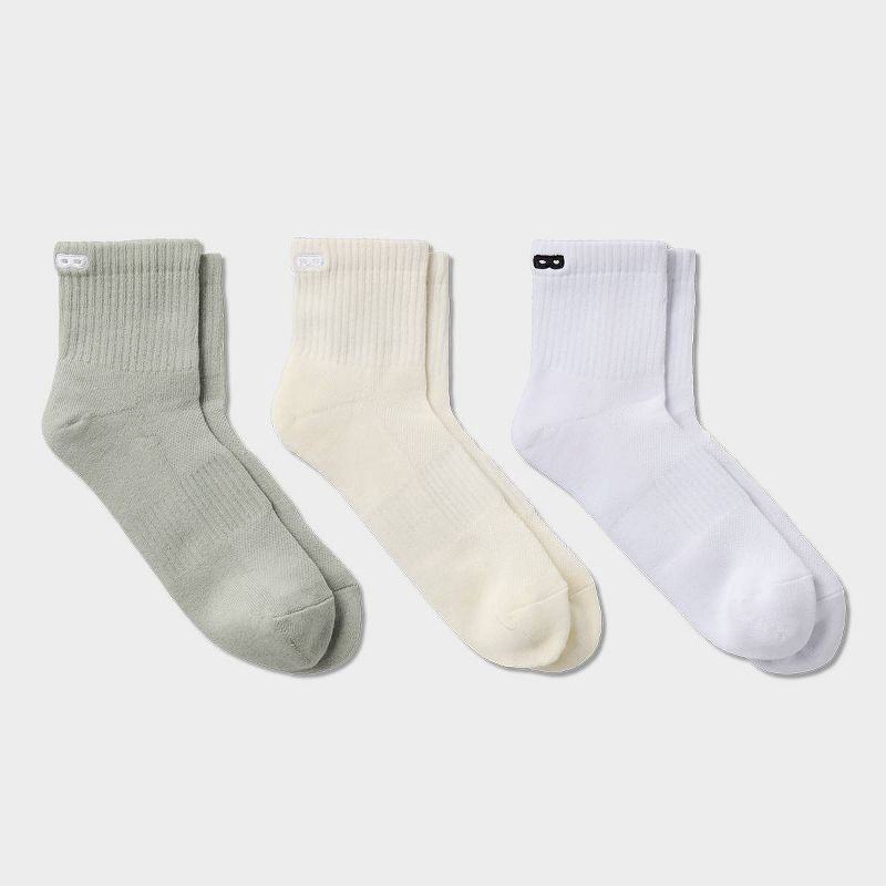 slide 5 of 5, Pair of Thieves Men's Ankle Socks 3pk - Gray 6-12, 3 ct
