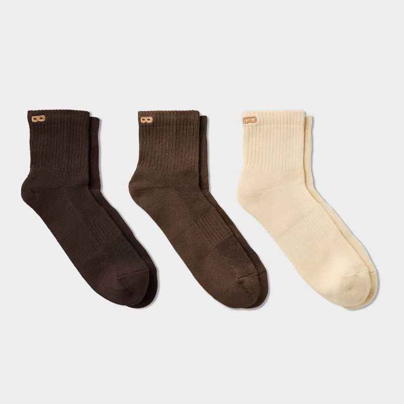 slide 2 of 5, Pair of Thieves Men's Ankle Socks 3pk - Dark Brown 6-12, 3 ct