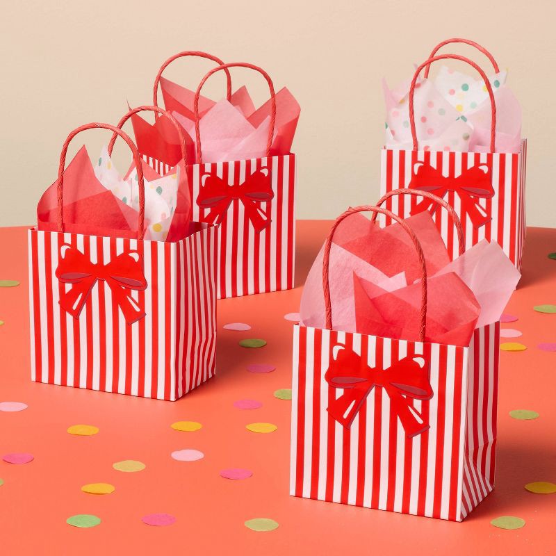 slide 2 of 3, 20ct Christmas Polka Dot and Solid Tissue Paper Red/Pink/White - Spritz™, 20 ct