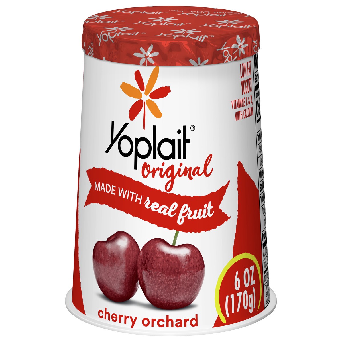 slide 2 of 8, Yoplait Original Cherry Orchard Low Fat Yogurt, 6 OZ Yogurt Cup, 6 oz