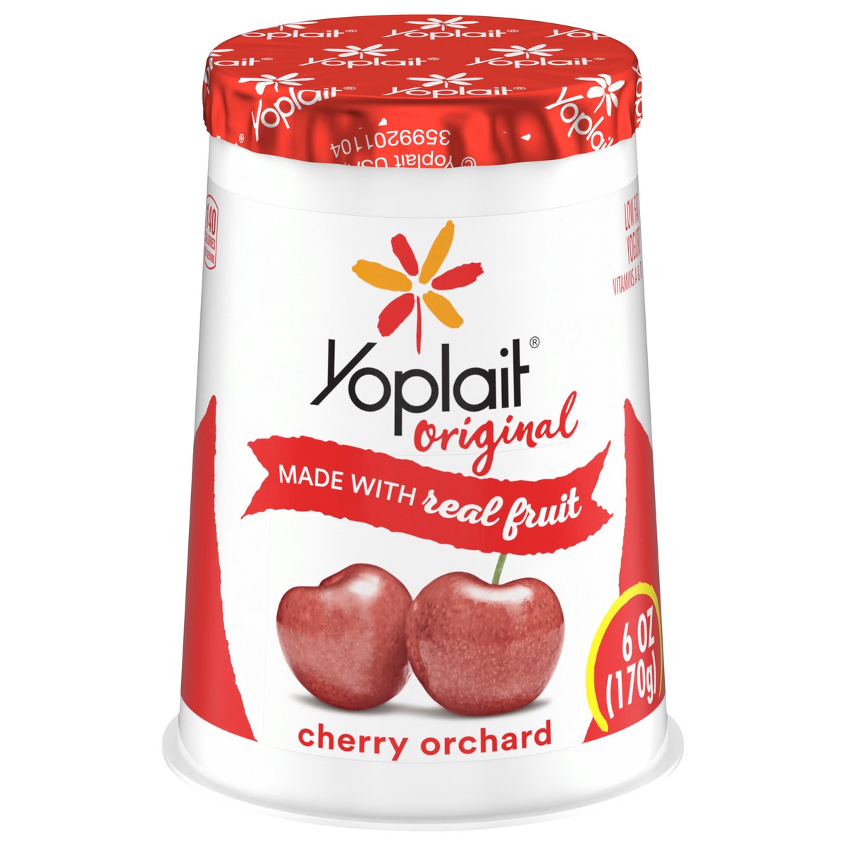 slide 1 of 8, Yoplait Original Cherry Orchard Low Fat Yogurt, 6 oz Yogurt Cup, 6 oz