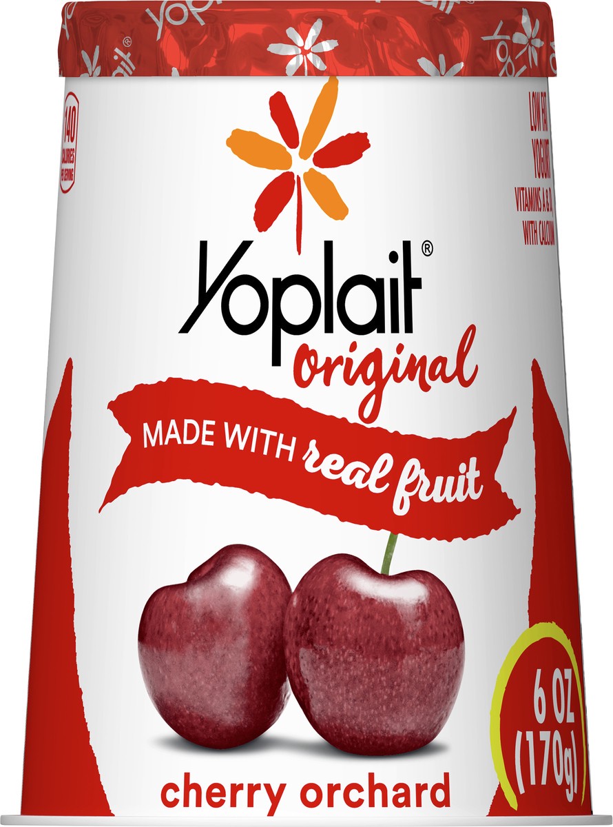 slide 6 of 8, Yoplait Original Cherry Orchard Low Fat Yogurt, 6 OZ Yogurt Cup, 6 oz