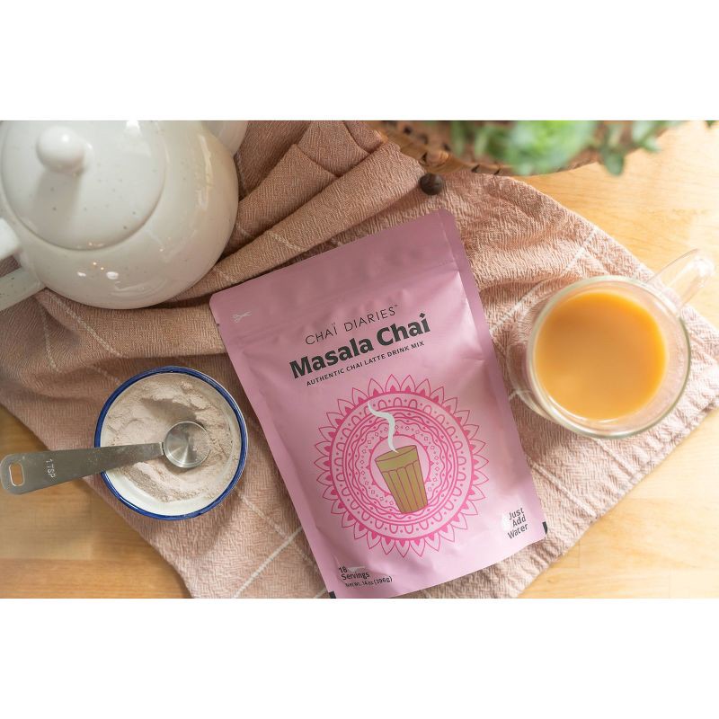 slide 4 of 4, Chai Diaries Insta Masala Chai Latte Premix - 14oz, 14 oz
