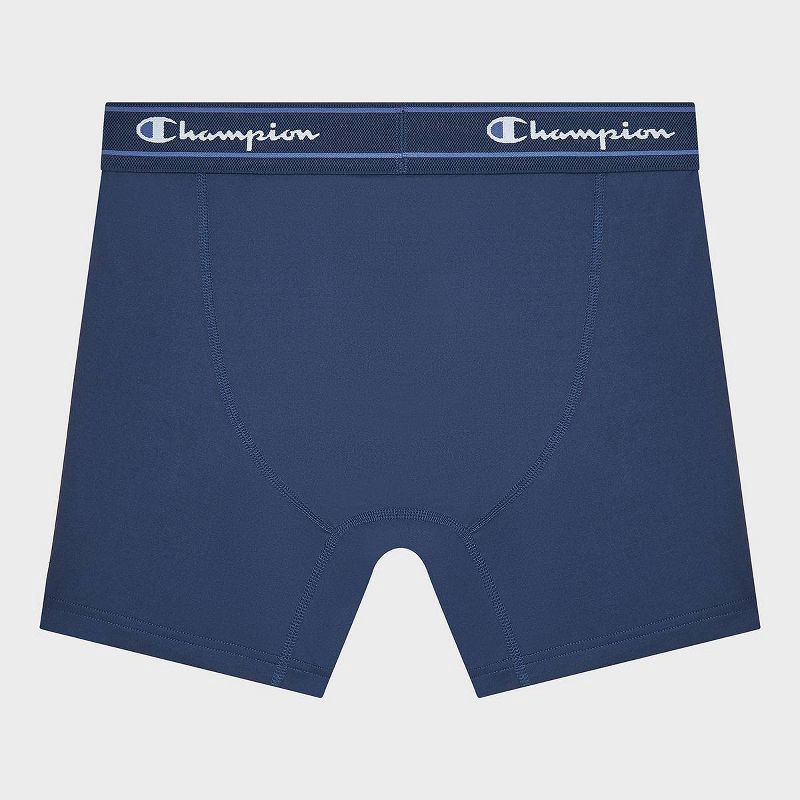slide 4 of 5, Champion Men's Active Performance 5pk Breathable Boxer Briefs - Blue/Red/Navy L, 5 ct