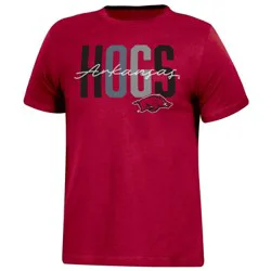 NCAA Arkansas Razorbacks Girls' Crew Neck T-Shirt - XL